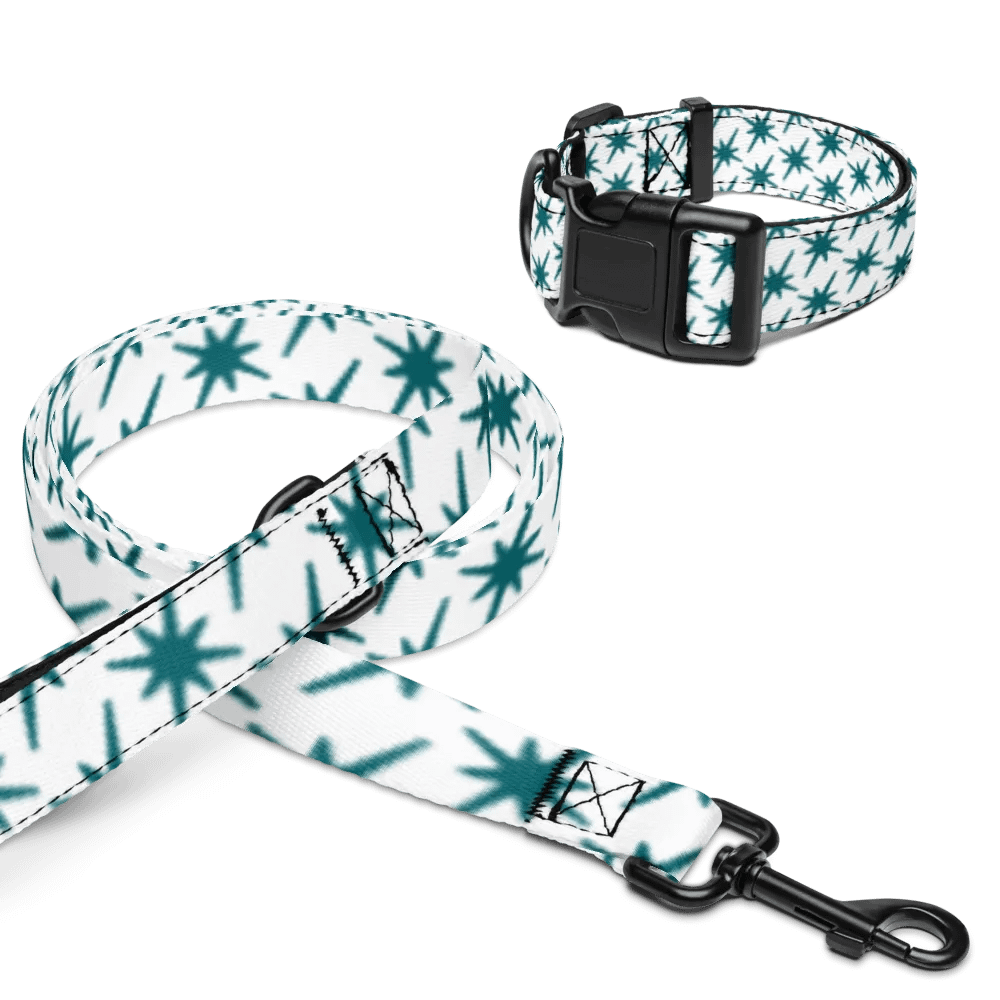 Dark Teal Starkle Leash & Collar product image (16)