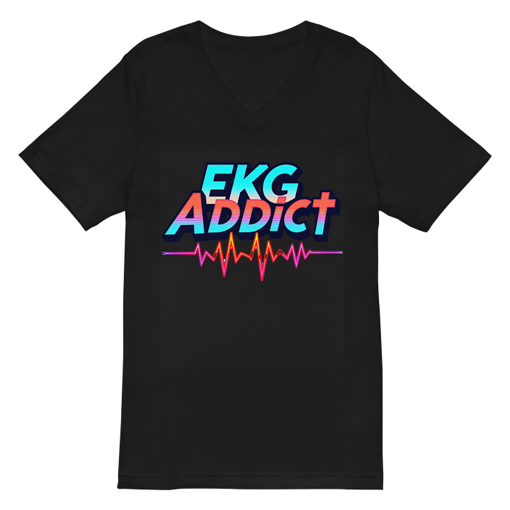 EKG Addict V-Neck Tee product image (3)