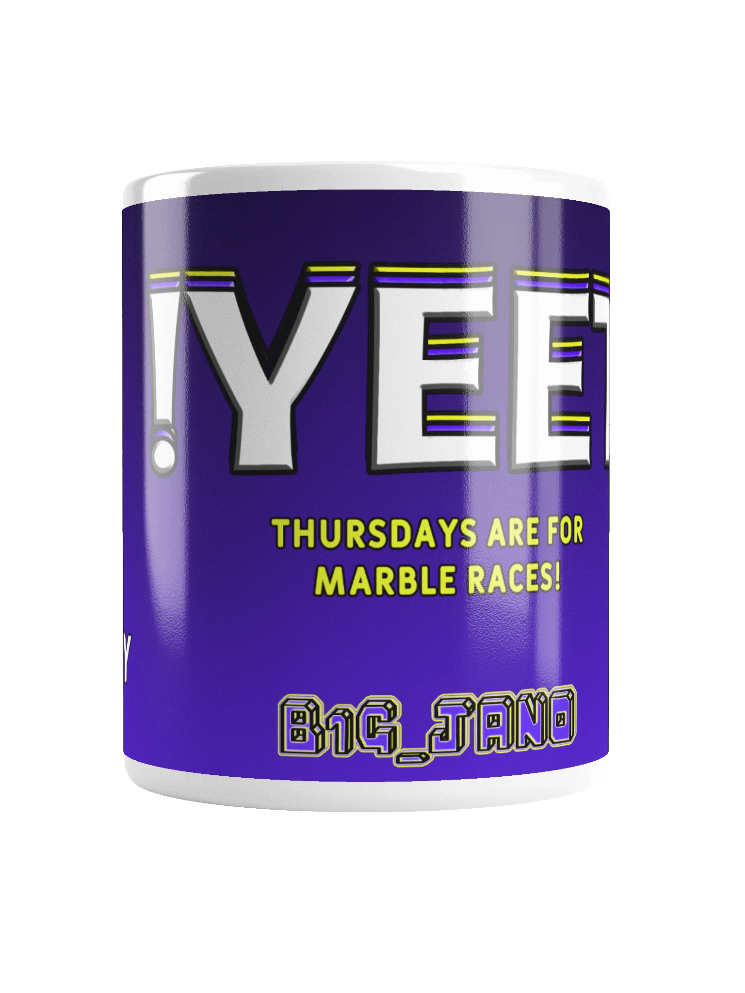 B1G_Jano "Thursdays are for Marble Races" XL Mug product image (1)