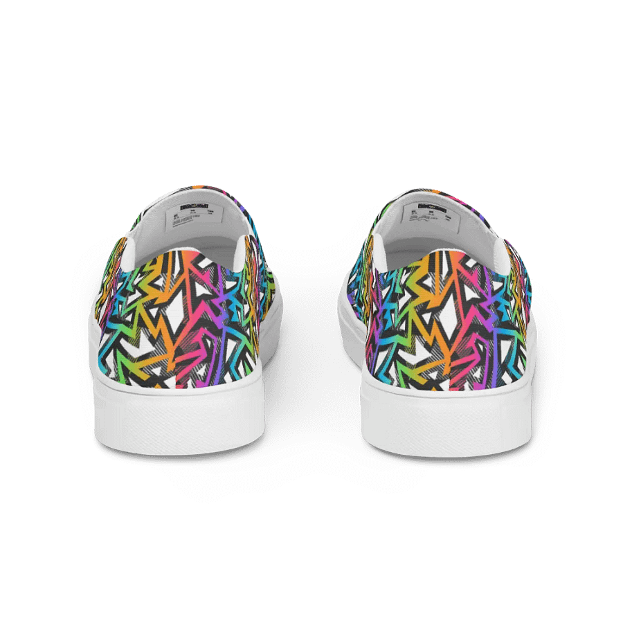 Rainbow Sparkle | Women's Slip-On Canvas Shoes product image (4)