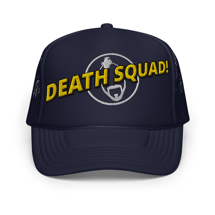 Death Squad Superhero Embroidered Trucker Hat Dark product image (6)