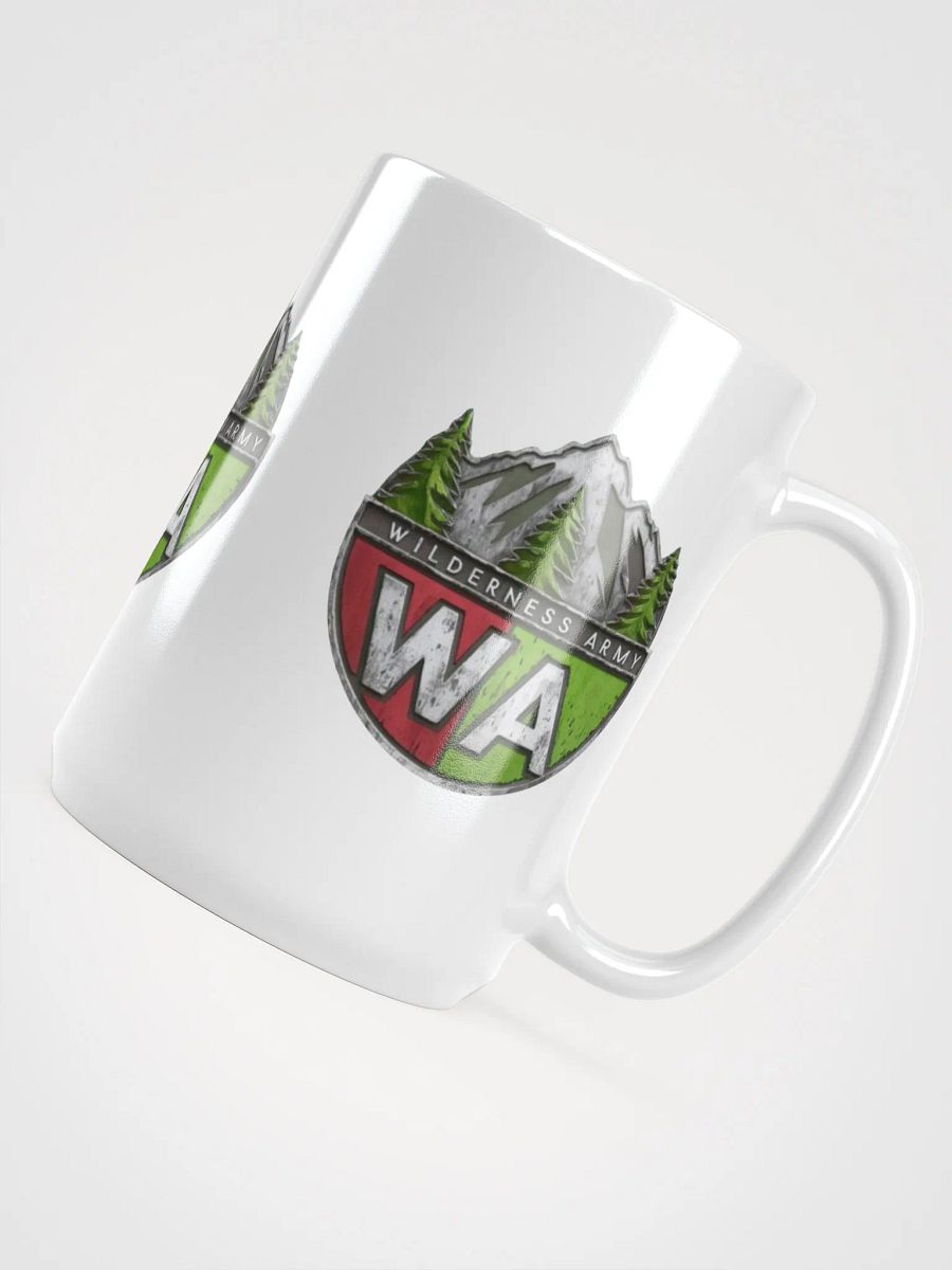 White Wilderness Army Logo Glossy Mug product image (4)
