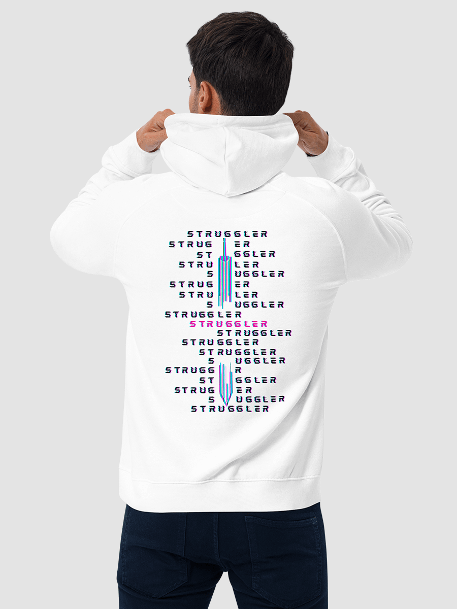 "Struggler" Eco Raglan Hoodie [LIGHT] product image (7)