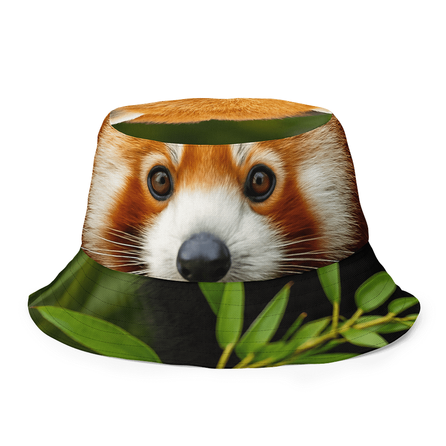Peekaboo Panda – Red Panda Bucket Hat with Bamboo Jungle Vibes product image (8)