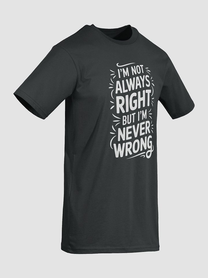 Never Wrong Typography Men's Tee product image (2)
