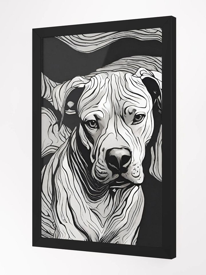 Show off your furry lovebug with a framed poster that captures the true essence of your Pit Bull product image (2)