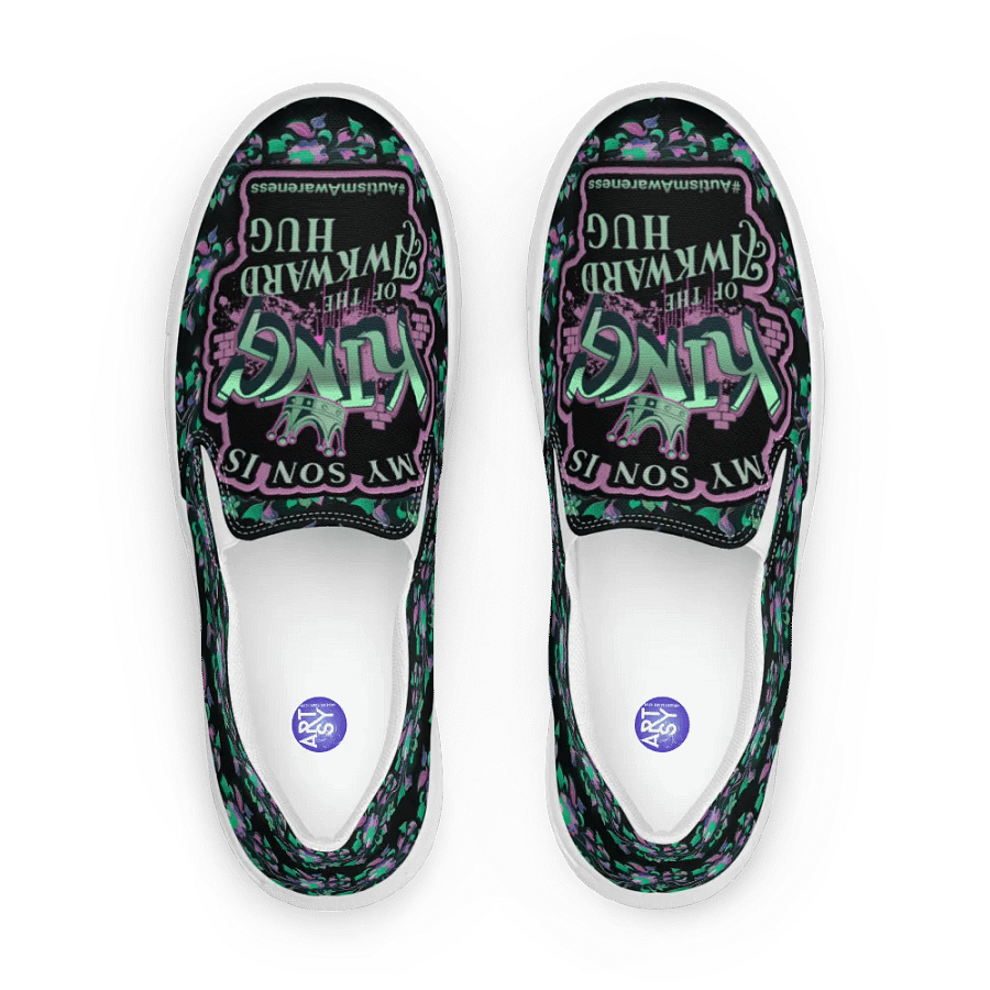 King of the Awkward Hug #Autism Awareness All Over Print Shoes product image (5)