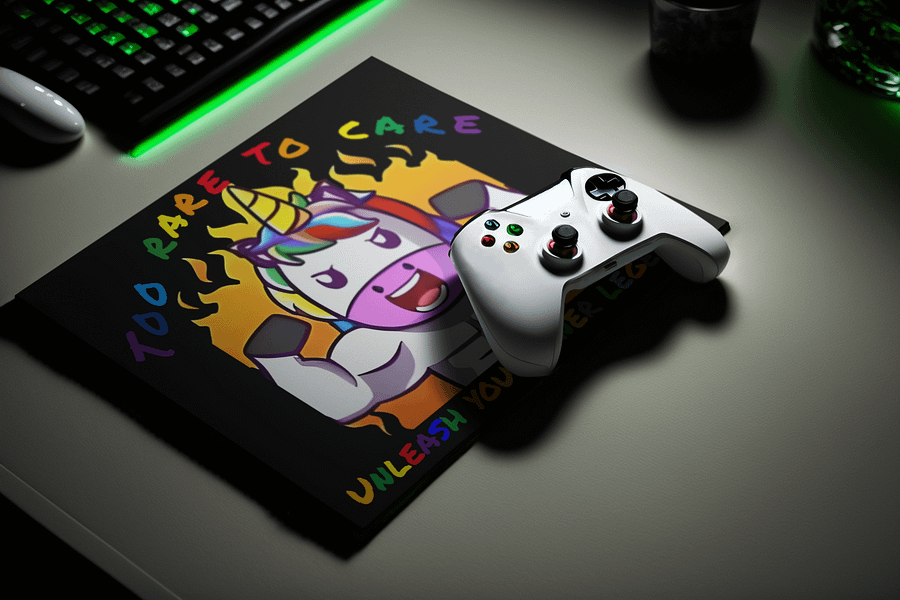 Too Rare To Care Mousepad product image (4)