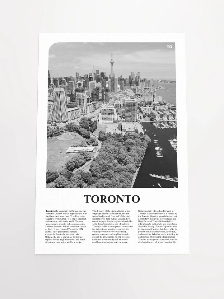 Toronto 01 Newspaper Poster product image (2)