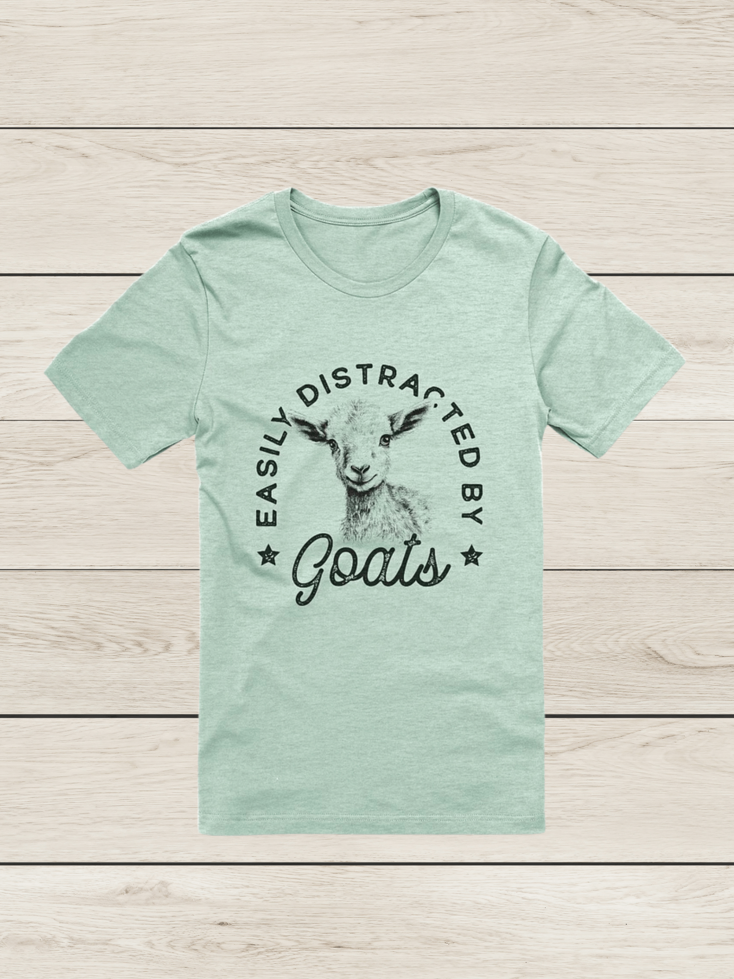 "Easily distracted by goats" t-shirt product image (10)