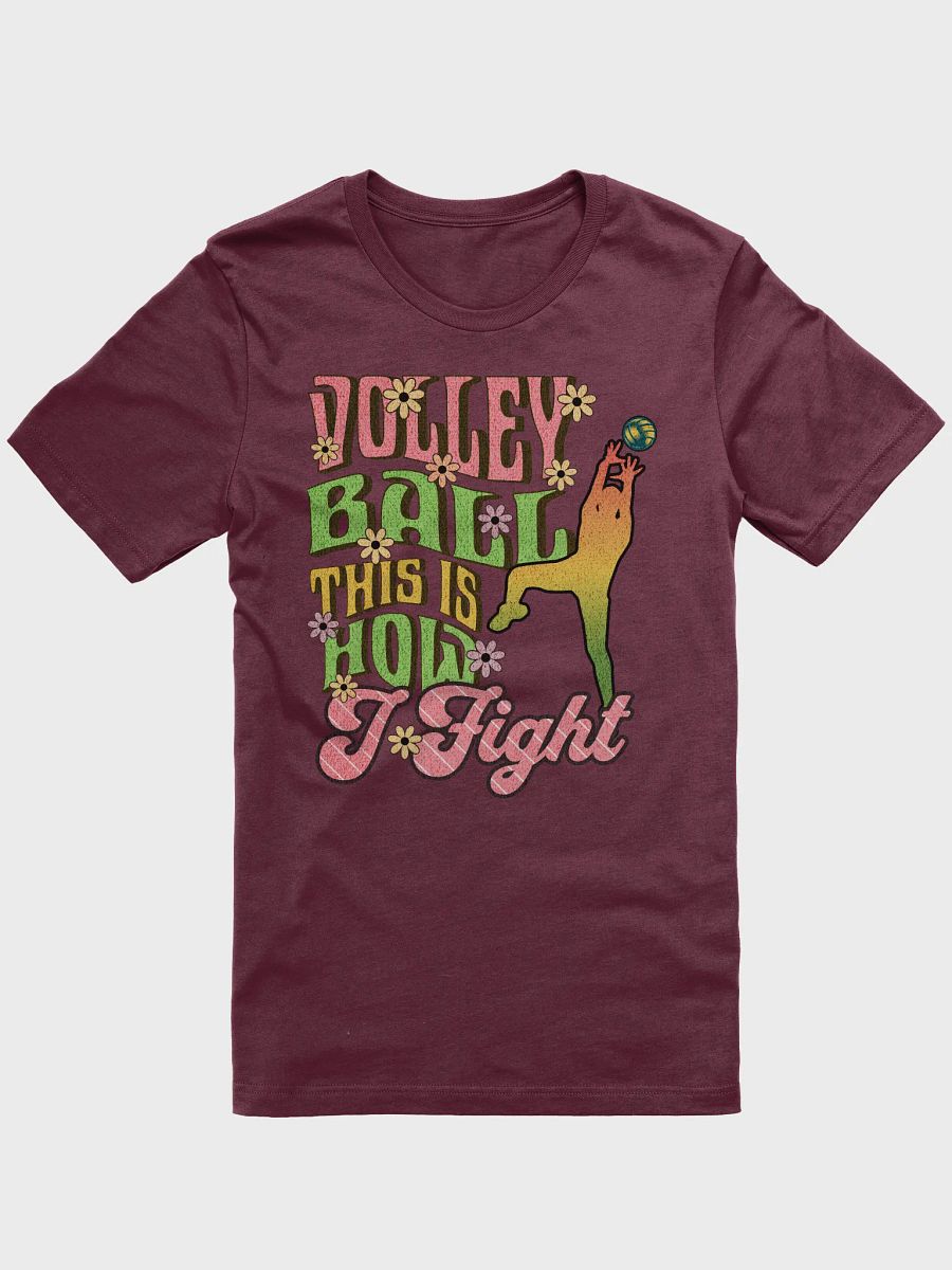 This Is How I Fight Volleyball Floral Tee product image (13)