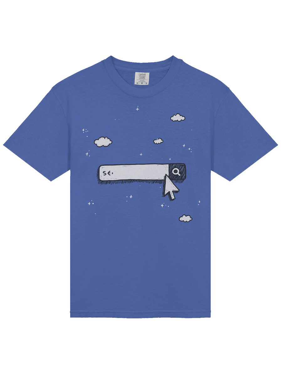 Starry Night Search Bar Design Heavyweight T-Shirt product image (21)