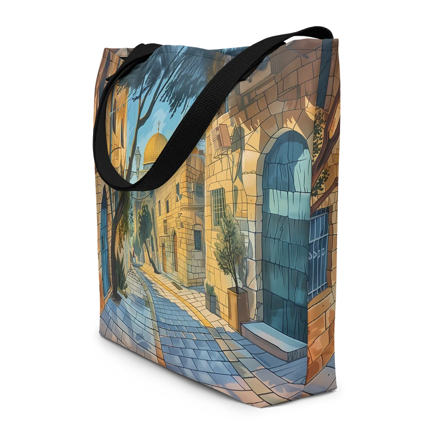 Tote Bag: Old Jesusalem Cityscape Historical Traveler Theme Design product image (4)