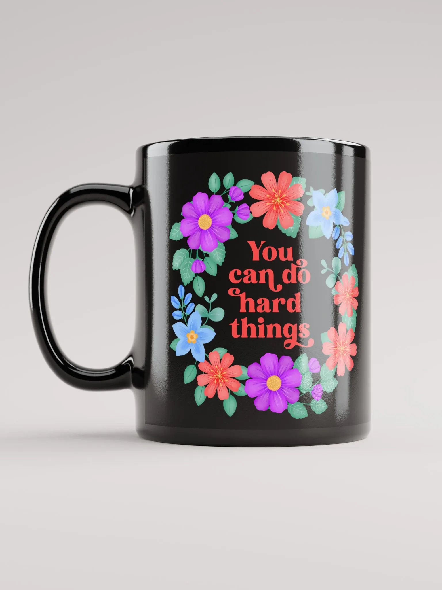 You can do hard things - Black Mug product image (6)
