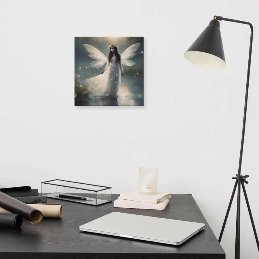 Fairy and Fireflies By Lake Wall Art product image (11)