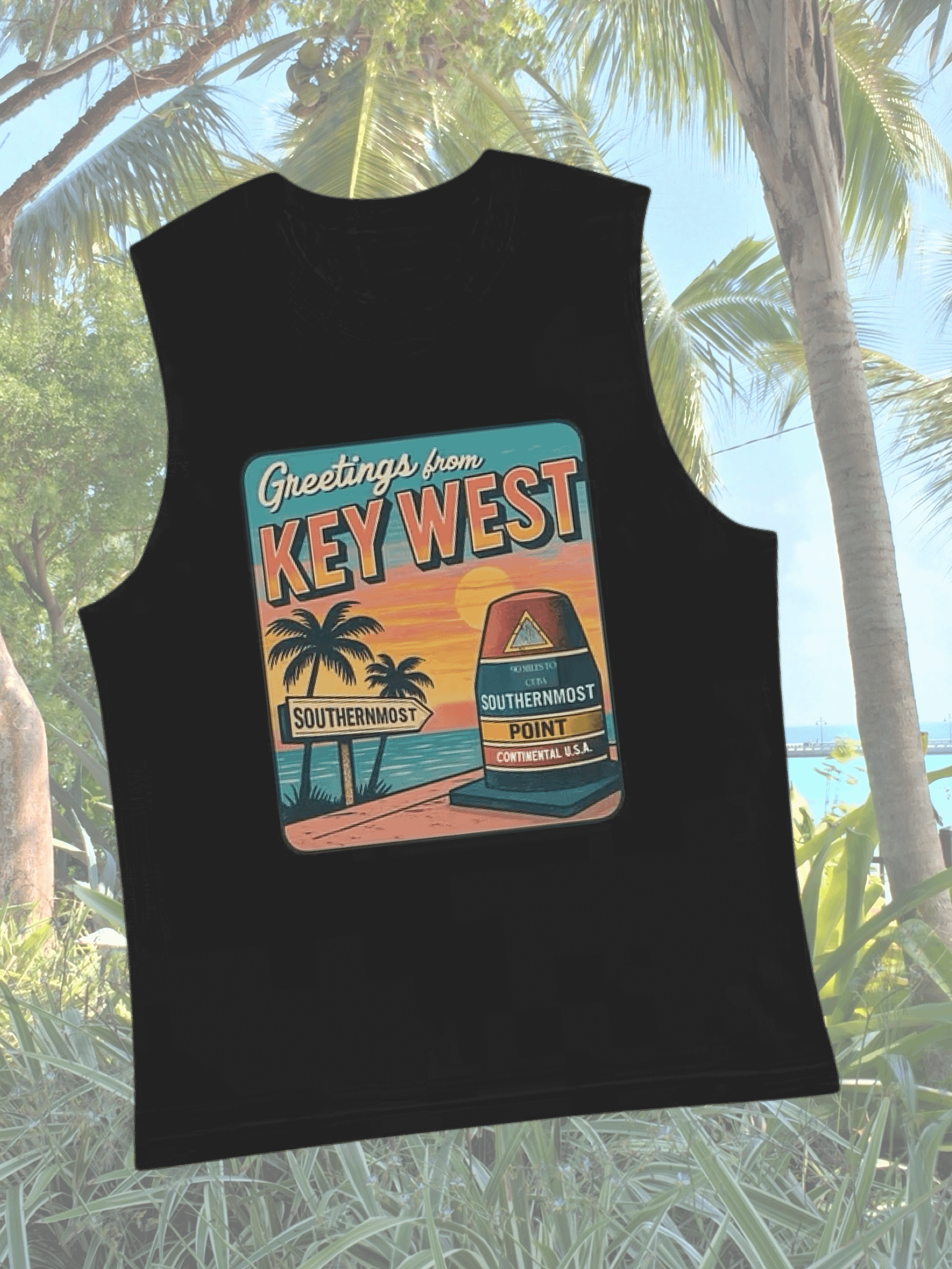 Key West Southernmost Point Men's Tank Top product image (2)