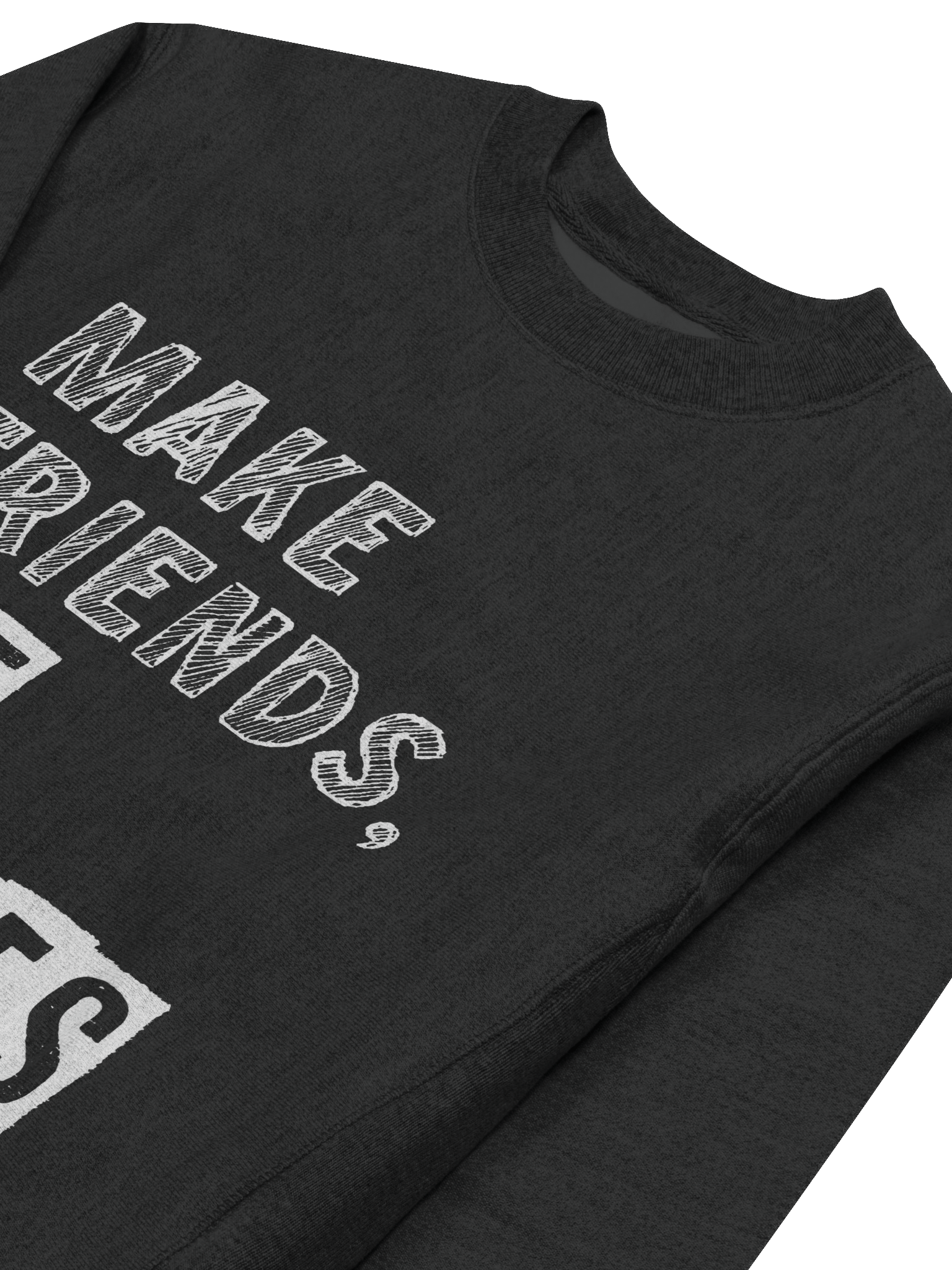 Make Friends Not Enemies Champion® Sweatshirt product image (4)