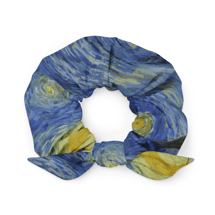 Starry Night Fine Art Scrunchie with Bow product image (1)