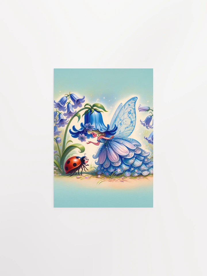 Bluebell Flower Fairy and Ladybug Premium Matte Poster product image (9)