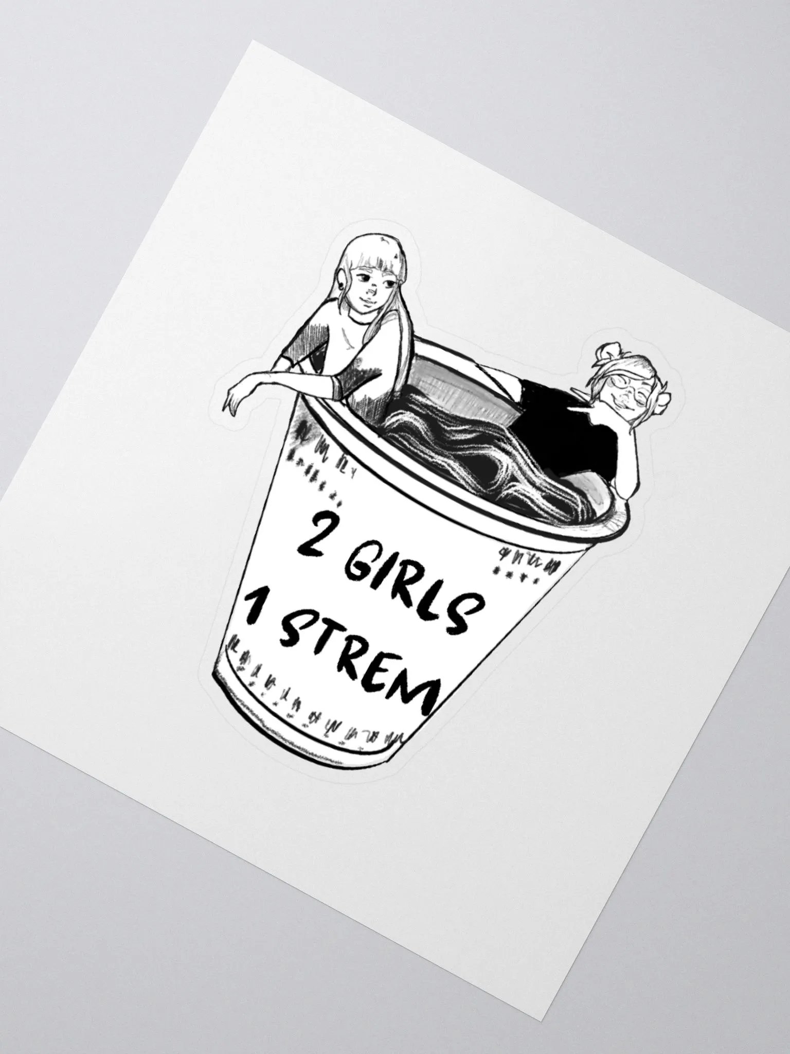 2 Girls, 1 Basic Sticker product image (2)