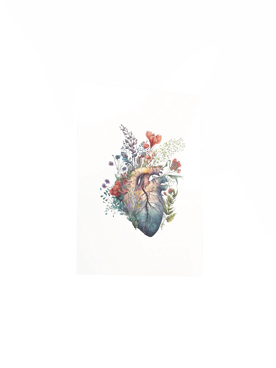 Watercolor Anatomical Heart Art Print product image (27)