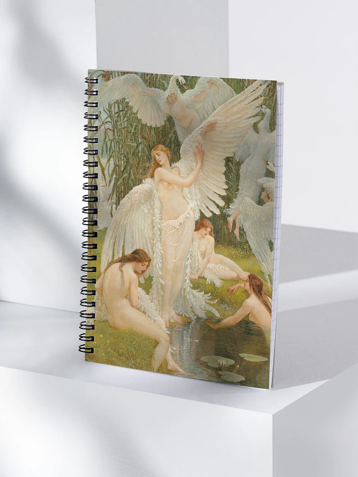 ''The Swan Maidens'' by Walter Crane Spiral Notebook product image (1)