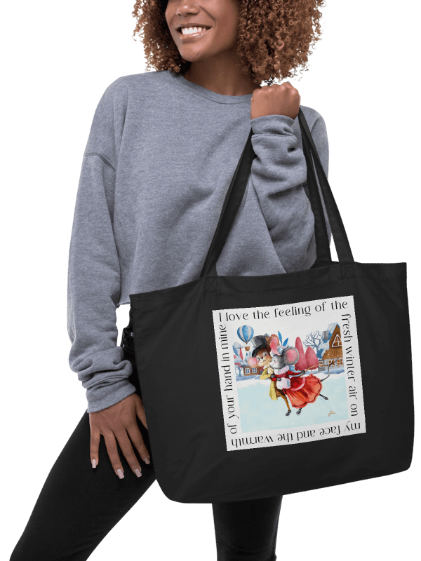 Warm Winter Embrace Eco Tote Bag - Large product image (3)