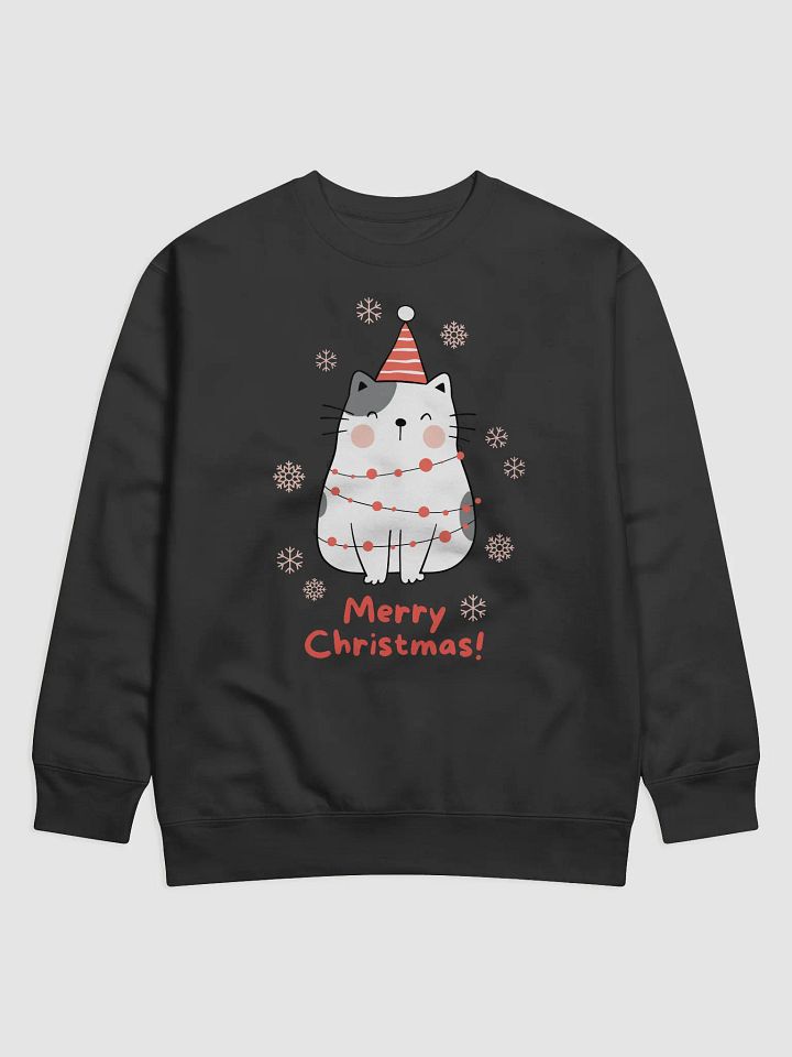 Meow-y Christmas Cat Sweatshirt product image (1)