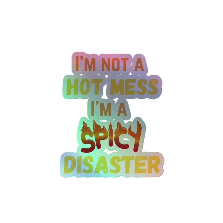 Spicy Disaster Holographic Sticker Sheet product image (2)