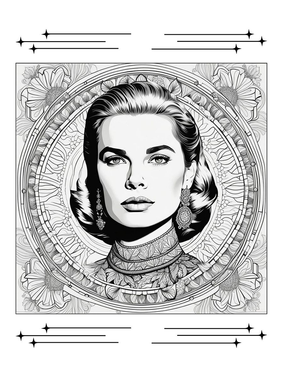 Hollywood Icons in Chromatic Hues: An Adult Coloring Book product image (5)