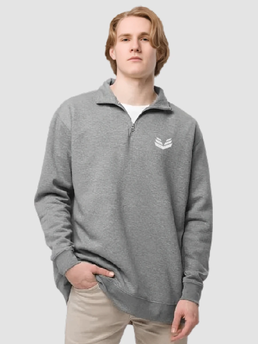 1/4 Zip Fleece Pullover - Carbon Gray product image (3)
