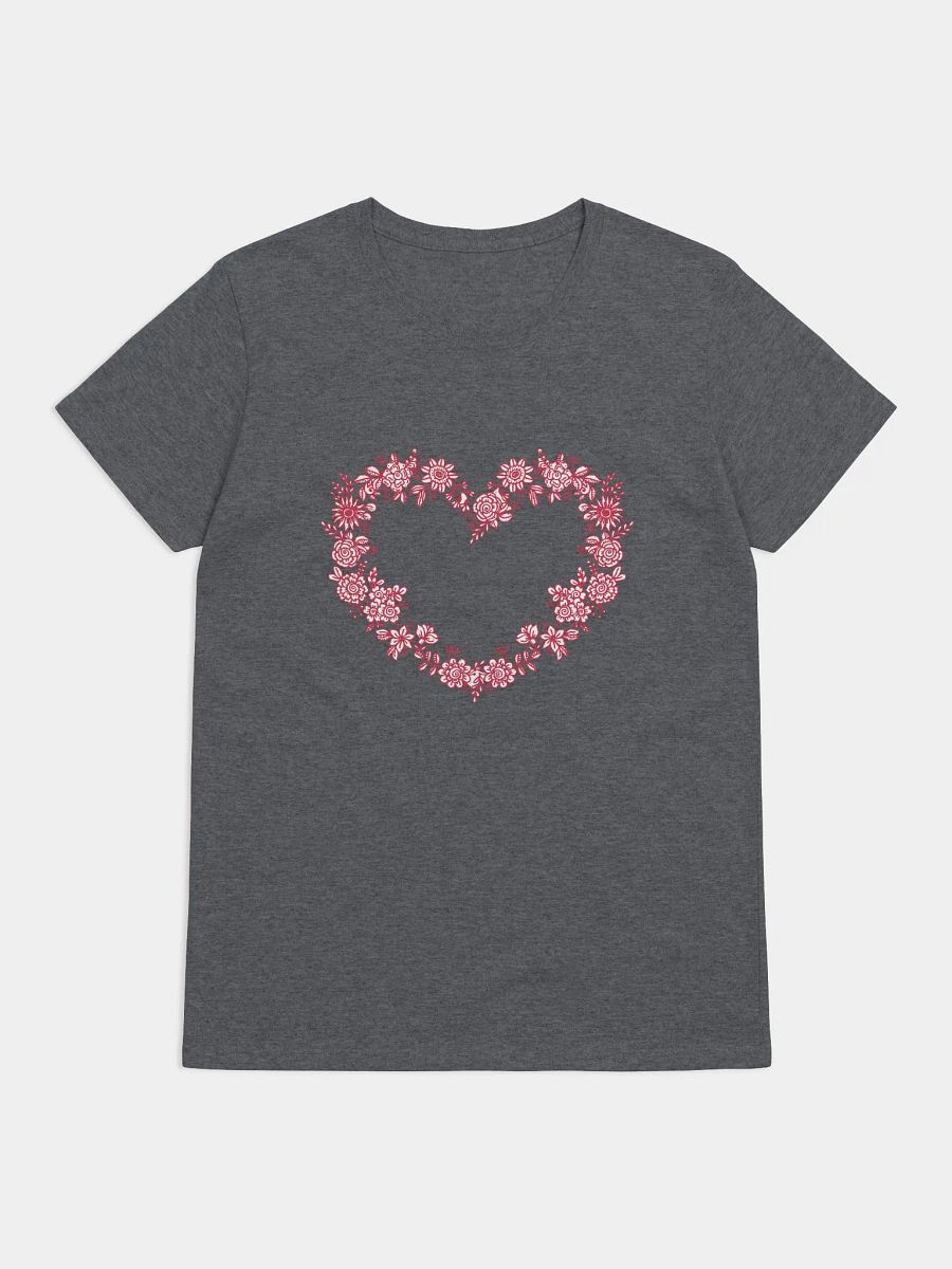 Red Floral Heart Women's T-Shirt product image (9)