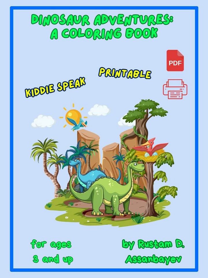 Dinosaur Adventures A Coloring Book product image (1)