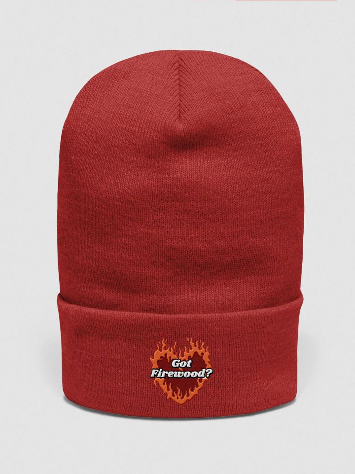 Flaming Heart - Got Firewood? | Embroidered Beanie product image (21)