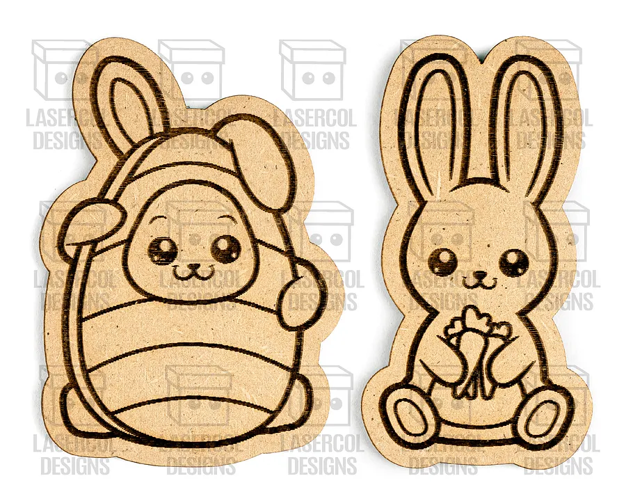 Easter Bunny Paint Kit DIY Cut Outs Set 4 - Laser Cut Files product image (5)