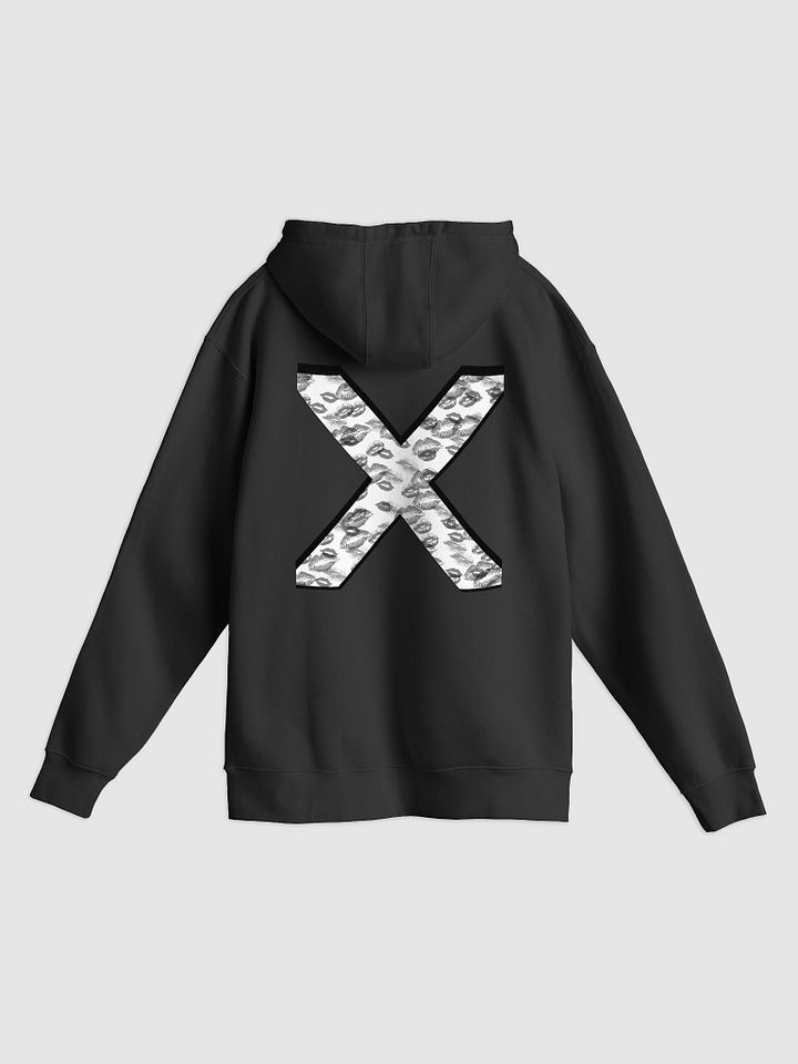 White X Black Lipstick Kisses Hoodie product image (10)