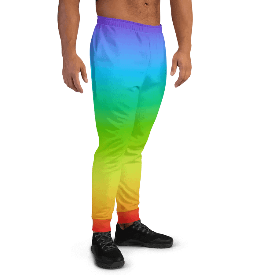 Rainbow Recycled Men's Joggers product image (8)