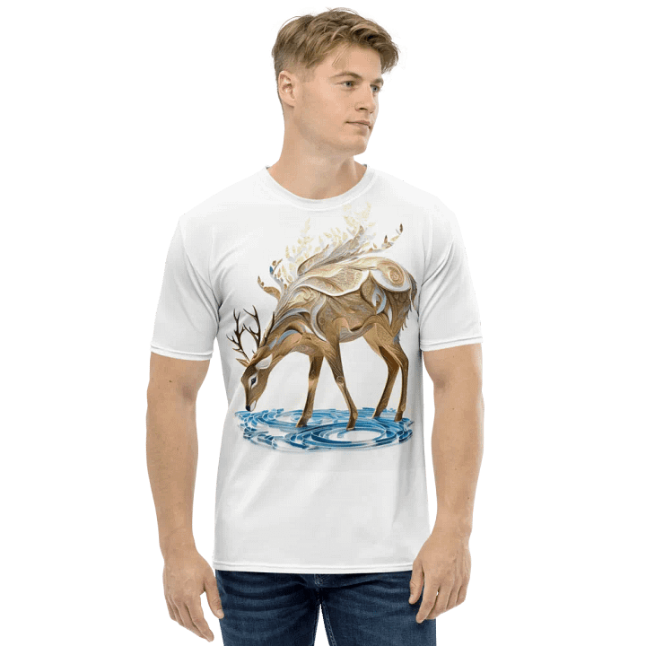 White & Gold T shirt product image (1)