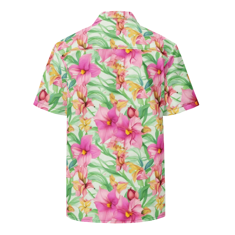Floral Pattern Naupaka Flowers Hawaiian Shirt product image (2)