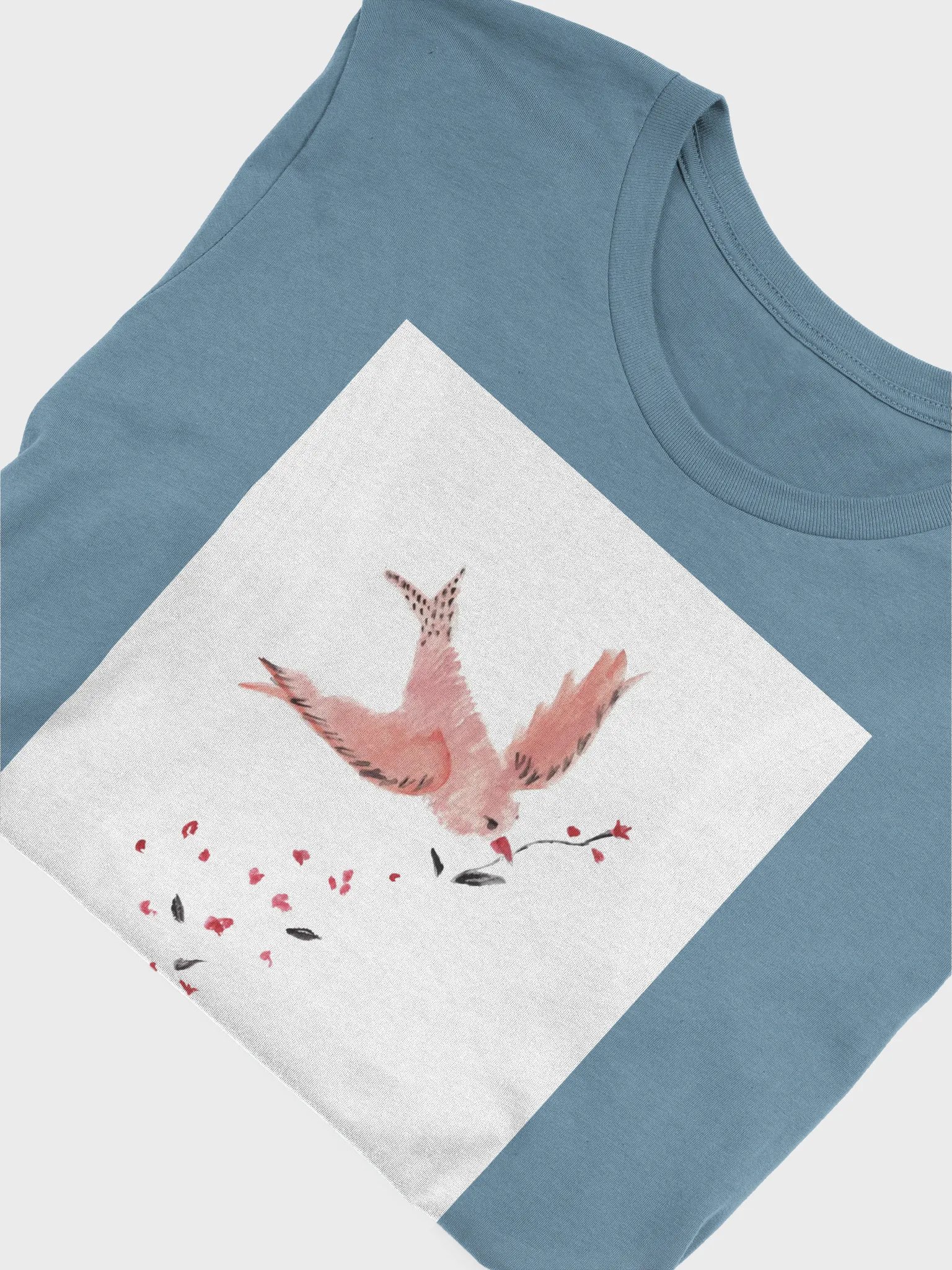 Watercolour Bird with a twig T-Shirt product image (41)