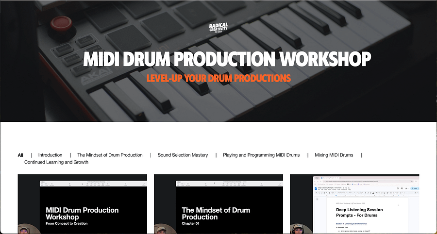 MIDI Drum Production Workshop product image (2)