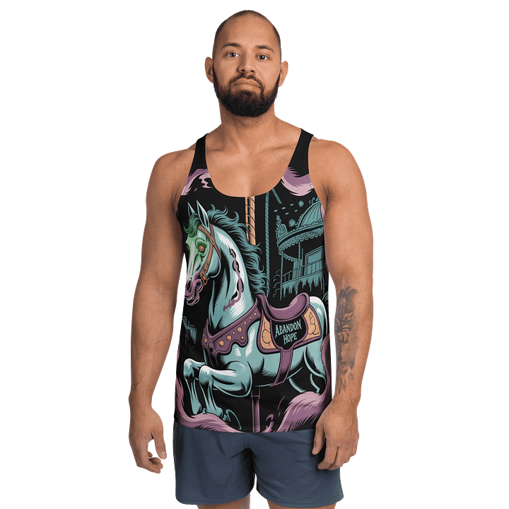 Midnight Veil Designs Gothic Abandon Hope Tank Top - Unisex All-Over Print product image (1)