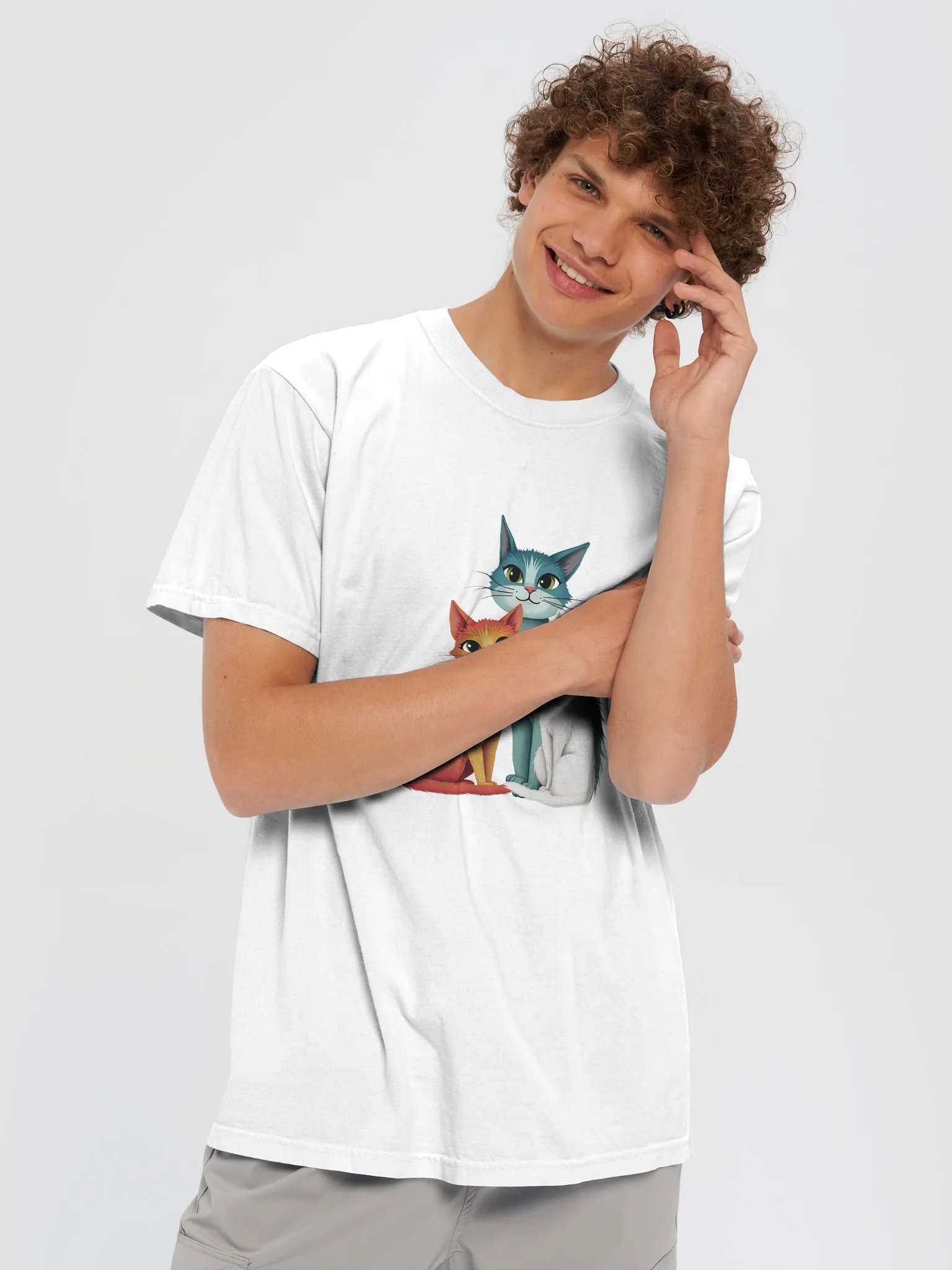 Triangular Harmony Cat T-Shirt product image (20)