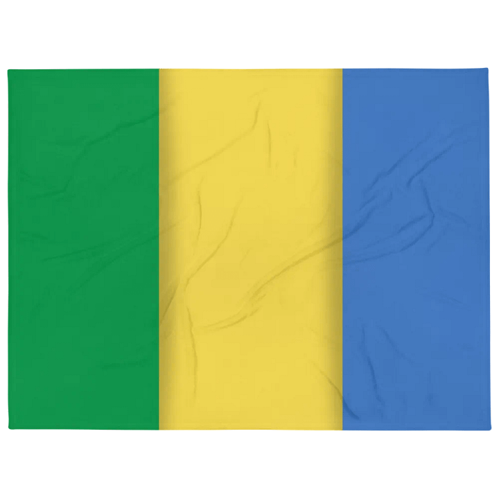 Green Yellow Blue Flag Colored Throw Blanket product image (1)