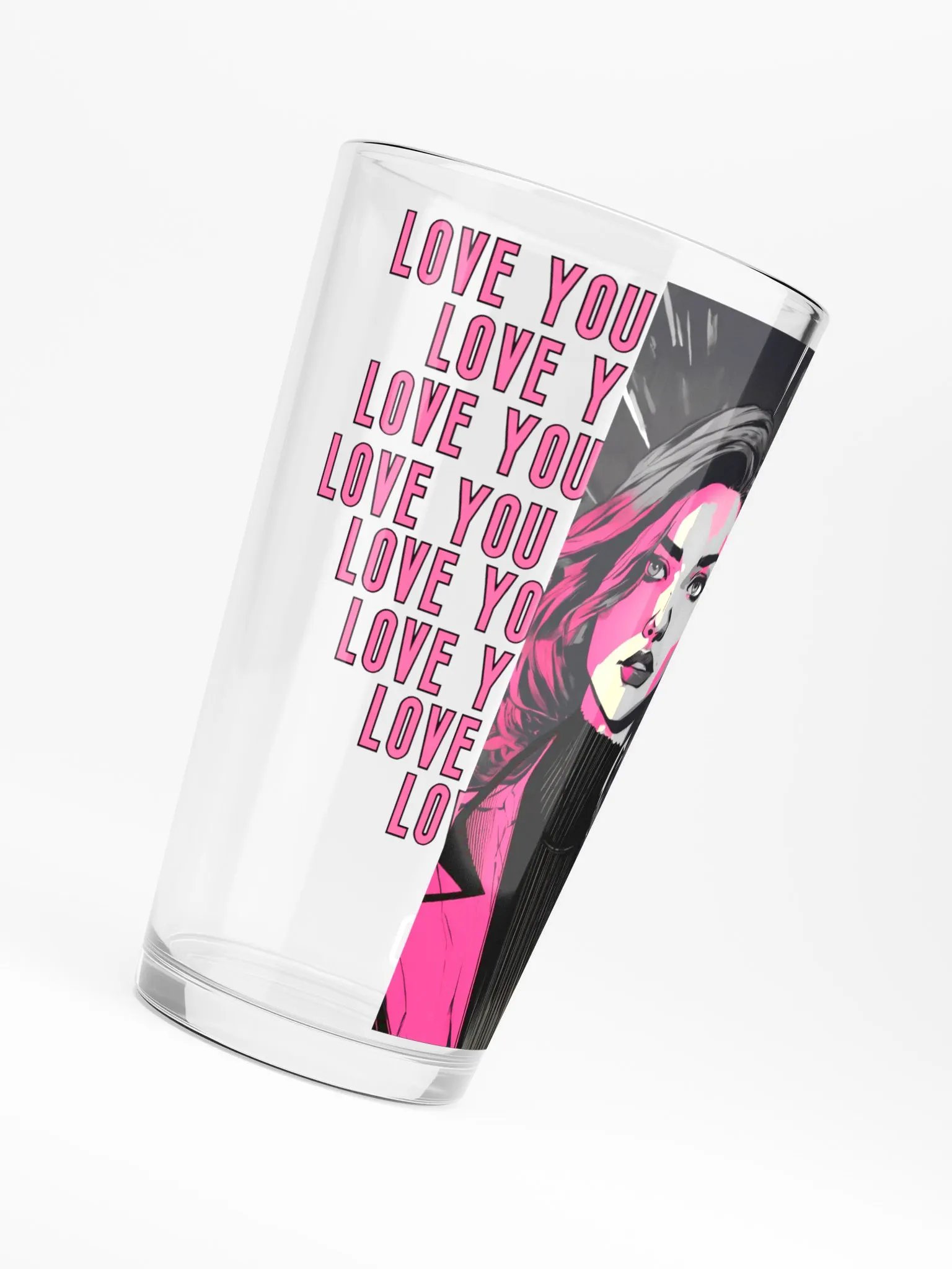 Pris- Love You, Get Fucked Shaker Pint Glass product image (6)