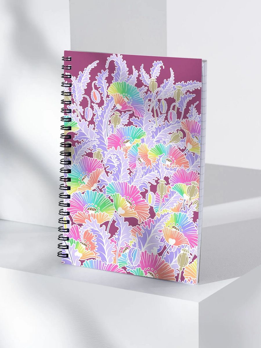 Rainbow Poppy Field Notebook product image (4)