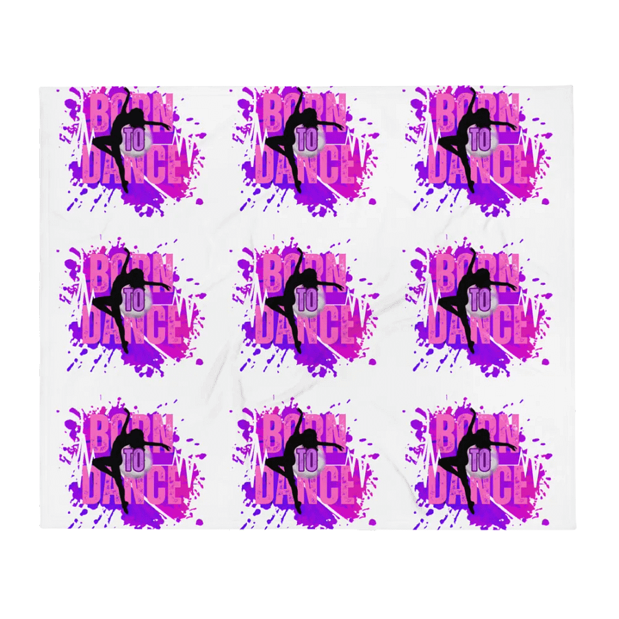 Born to Dance Her Silhouette Throw Blanket product image (2)