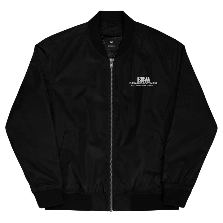 EBM Premium Recycled Bomber Jacket (White Logo) product image (11)