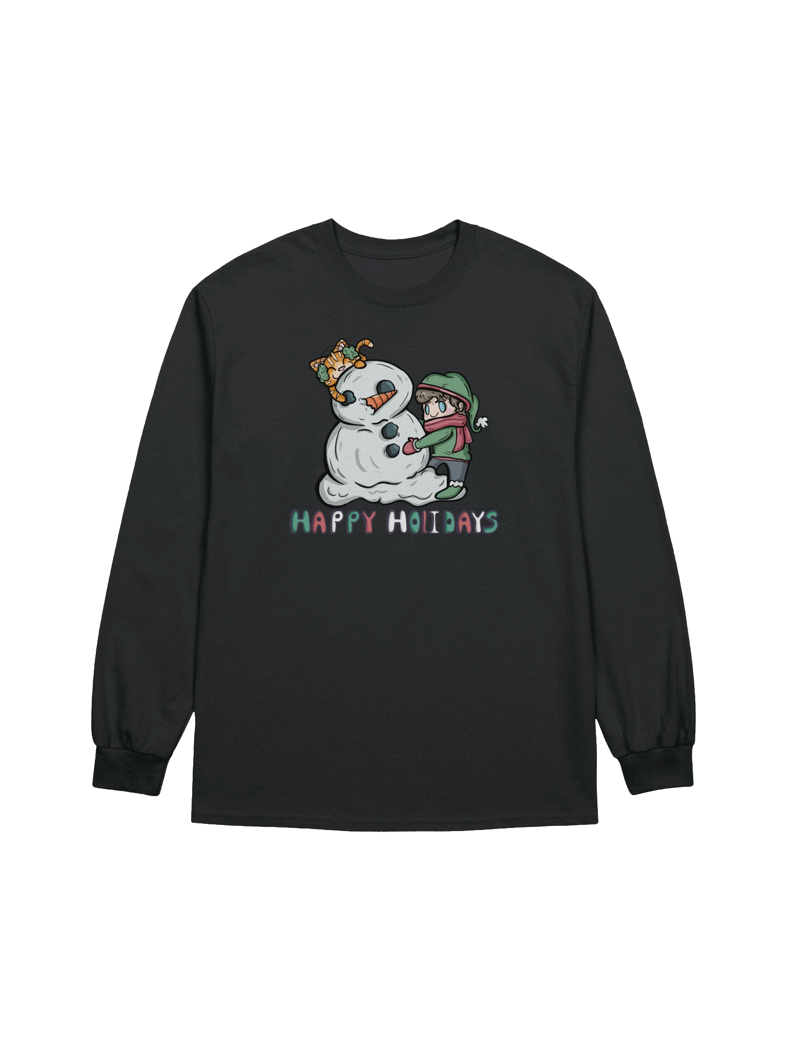 Arcade Warrior Happy Holidays Unisex Long Sleeve Shirt Christmas 2025 product image (1)
