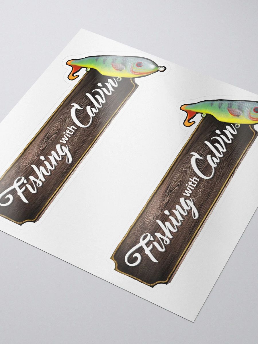 Fishing With Calvin Logo Sticker product image (3)